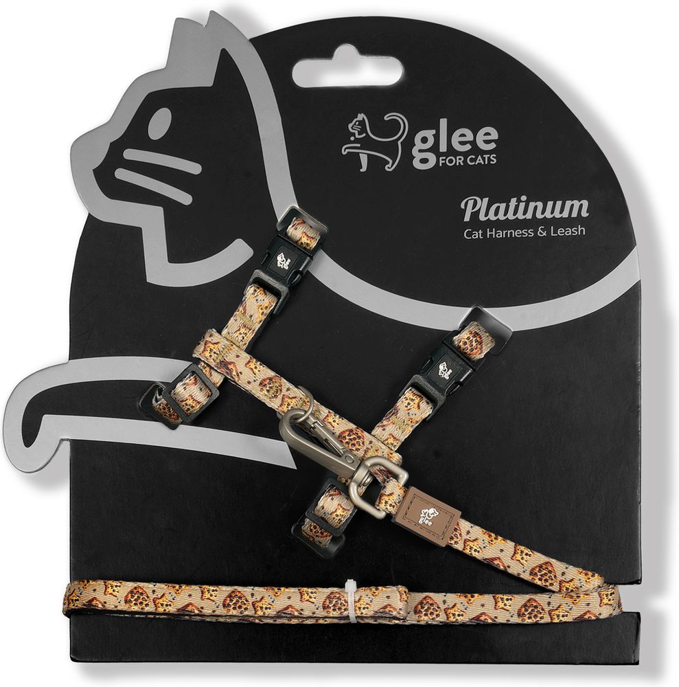 ΣΕΤ ΓΑΤΑΣ GLEE PLATINUM COOKIE BOO ΜΕ ΟΔΗΓΟ - ΣΑΜΑΡΑΚΙ ONE SIZE GLEE
