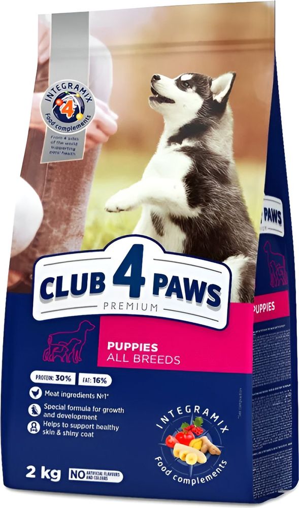 ΤΡΟΦΗ ΣΚΥΛΟΥ CLUB4PAWS PUPPIES ALL BREEDS ΚΟΤΟΠΟΥΛΟ (2KG)