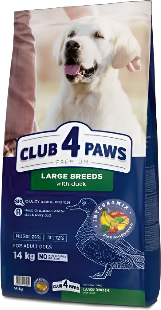 ΤΡΟΦΗ ΣΚΥΛΟΥ CLUB4PAWS ADULT LARGE BREEDS ΠΑΠΙΑ (14KG) CLUB4PAWS