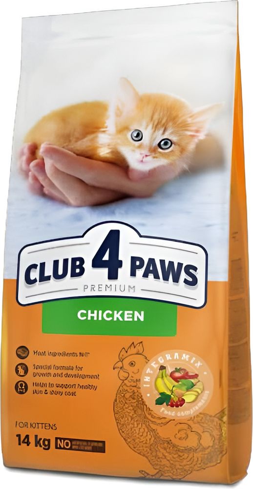 ΤΡΟΦΗ ΓΑΤΑΣ CLUB4PAWS KITTEN ΚΟΤΟΠΟΥΛΟ (14KG) CLUB4PAWS