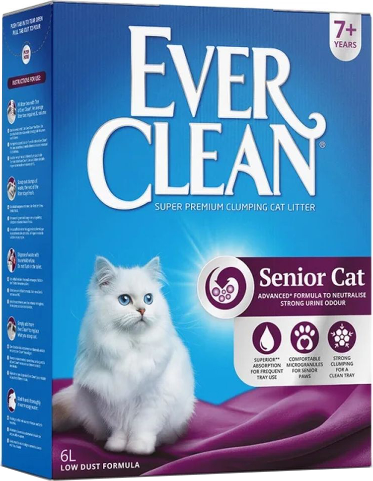 ΑΜΜΟΣ EVERCLEAN SENIOR CAT LITTER ΓΙΑ ΓΑΤΕΣ ΑΝΩ ΤΩΝ 7 ΕΤΩΝ (6LT)
