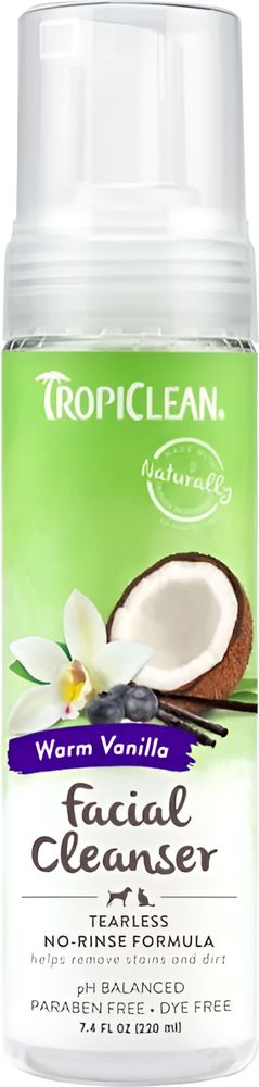 ΣΑΜΠΟΥΑΝ ΣΤΕΓΝΟΥ ΚΑΘΑΡΙΣΜΟΥ TROPICLEAN WATERLESS FACIAL CLEANSER ΒΑΝΙΛΙΑ (220ML) TROPICLEAN