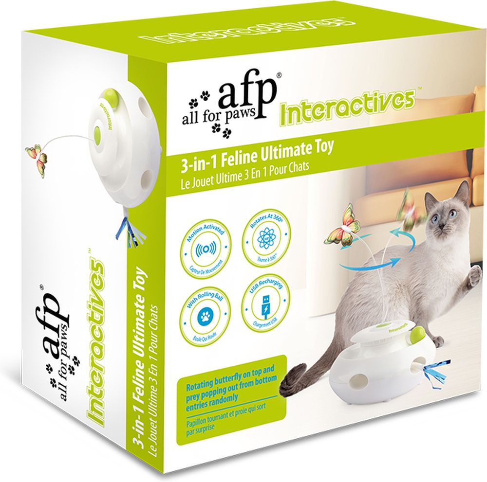 ΠΑΙΧΝΙΔΙ ΓΑΤΑΣ AFP INTERACTIVES FELINE TOY 3 ΣΕ 1 (20,5X20,5X10CM)