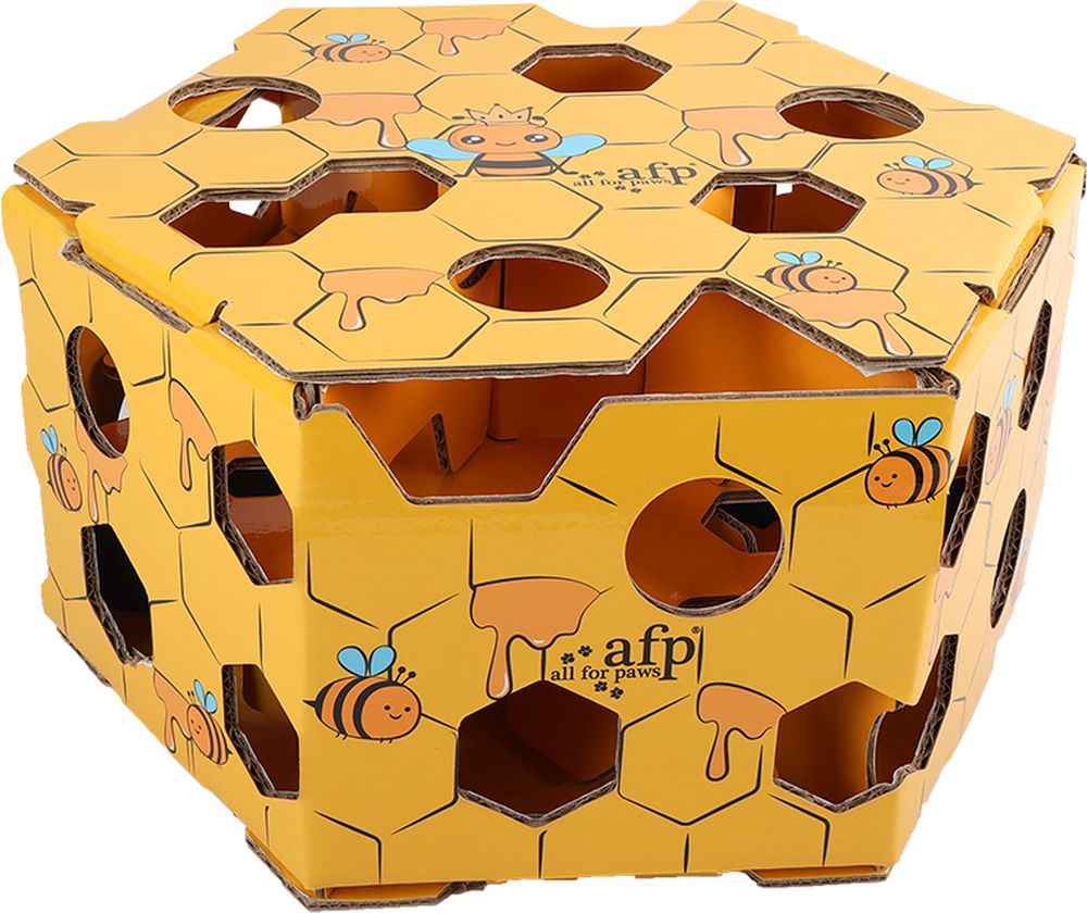 ΠΑΙΧΝΙΔΙ ΓΑΤΑΣ AFP CARTOON FUZZY HIVE PUZZLE BOX ΚΙΤΡΙΝΟ (38X18,5X33CM) AFP