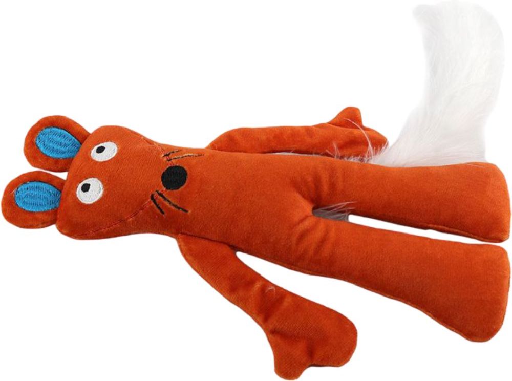 ΠΑΙΧΝΙΔΙ ΓΑΤΑΣ AFP VINTAGE WHISKER PLUME MOUSE ΠΟΡΤΟΚΑΛΙ (31X14X3CM)