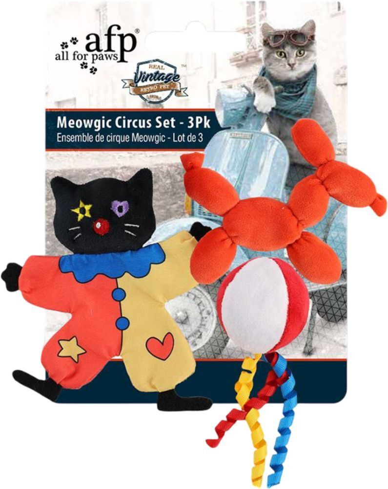 AFP ΠΑΙΧΝΙΔΙ ΓΑΤΑΣ AFP VINTAGE MEOWGIC CIRCUS ΠΟΛΥΧΡΩΜΟ (3ΤΜΧ)