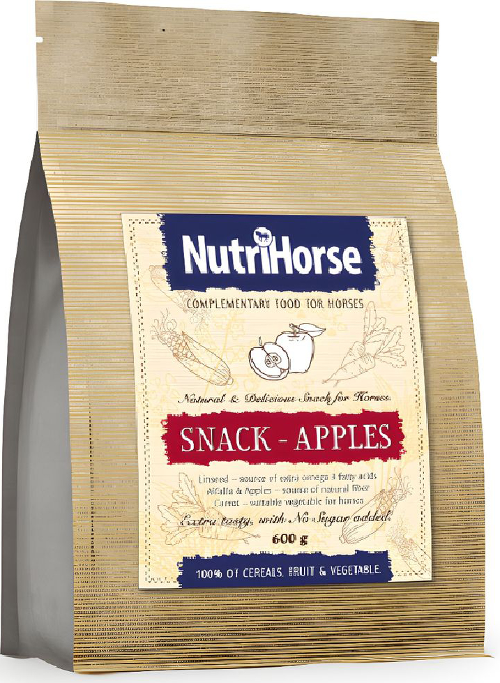 ΣΝΑΚ ΑΛΟΓΟΥ NUTRIHORSE ΜΕ ΜΗΛΟ (600GR) NUTRIHORSE