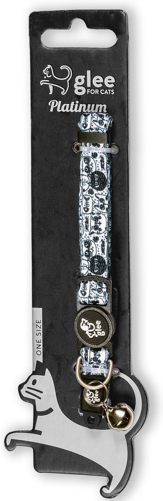 ΠΕΡΙΛΑΙΜΙΟ GLEE PLATINUM POPPY CATS ΜΕ ΚΟΥΔΟΥΝΑΚΙ SMOKY CATS (XSMALL 1X22-35CM) GLEE