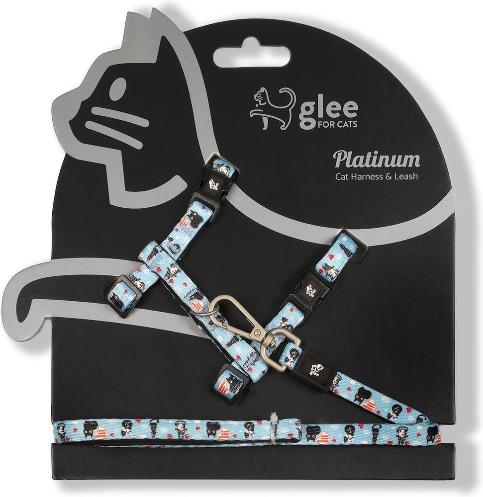 ΣΕΤ ΓΑΤΑΣ GLEE PLATINUM MEOW CATS ΜΕ ΟΔΗΓΟ - ΣΑΜΑΡΑΚΙ ONE SIZE GLEE