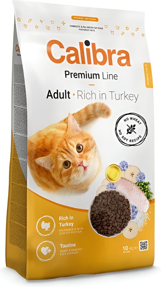 ΤΡΟΦΗ ΓΑΤΑΣ CALIBRA PREMIUM CAT ADULT ΓΑΛΟΠΟΥΛΑ (10KG) CALIBRA