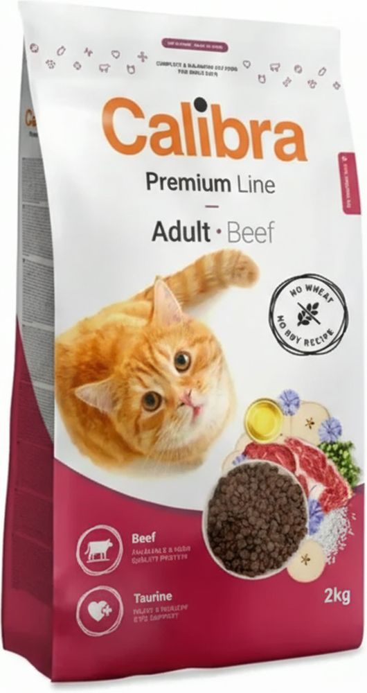 ΤΡΟΦΗ ΓΑΤΑΣ CALIBRA PREMIUM CAT ADULT ΜΟΣΧΑΡΙ (2KG)