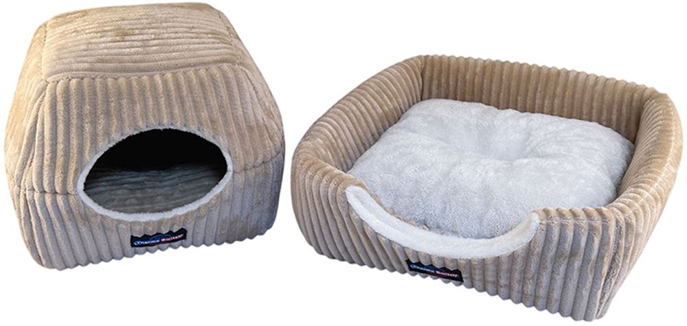 ΚΡΕΒΑΤΙ ΣΚΥΛΟΥ ΓΑΤΑΣ THERMOSWITCH EVIA ΜΠΕΖ (50X45X34CM) THERMOSWITCH