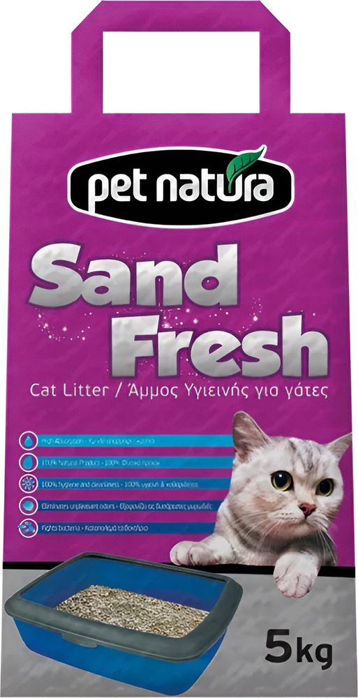 PET NATURA ΑΜΜΟΣ PET NATURA SANDFRESH ΧΩΡΙΣ ΑΡΩΜΑ (5KG)