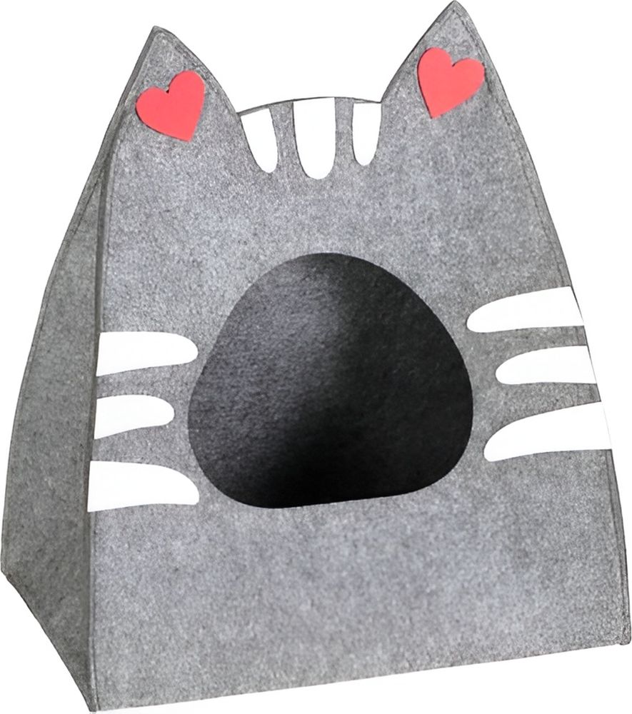 VALUE IMPORTS ΦΩΛΙΑ ΓΑΤΑΣ VALUE IMPORTS KITTY ΓΚΡΙ (40X28X46CM)