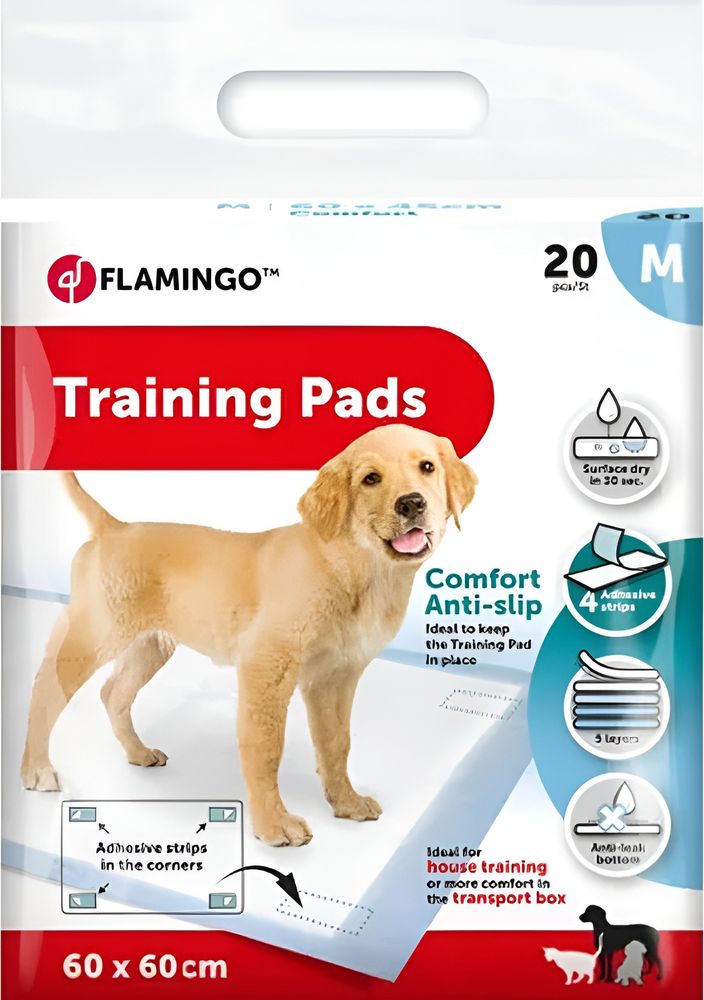 ΠΑΝΕΣ ΣΚΥΛΟΥ FLAMINGO TRAINING PADS (60X60CM / 20ΤΜΧ) FLAMINGO