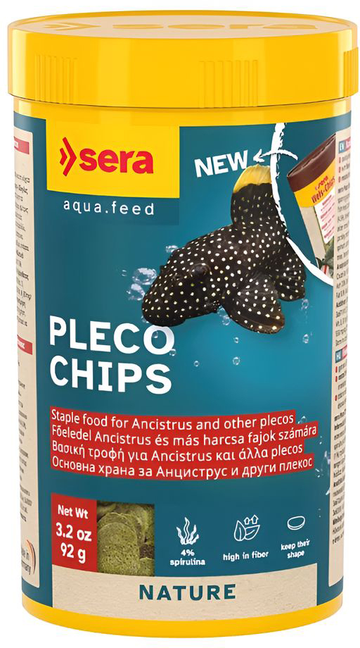 ΕΙΔΙΚΗ ΤΡΟΦΗ ΠΛΑΚΟΣΤΟΜΩΝ ΓΑΤΟΨΑΡΩΝ - ΑΛΓΟΦΑΓΩΝ SERA WELS-CHIPS (250ML) SERA