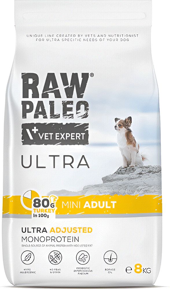 RAW PALEO ΤΡΟΦΗ ΣΚΥΛΟΥ RAW PALEO ULTRA ADULT MINI ΓΑΛΟΠΟΥΛΑ (8 KG)
