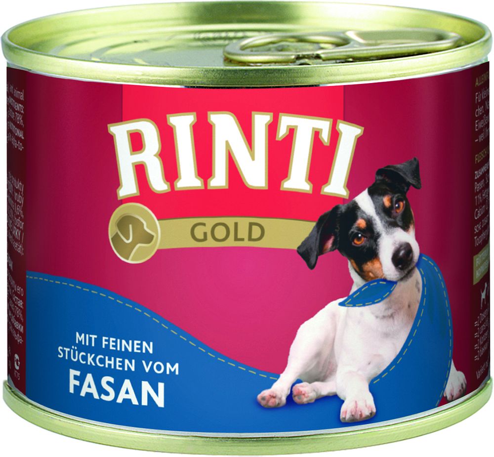 RINTI ΚΟΝΣΕΡΒΑ ΣΚΥΛΟΥ RINTI GOLD PHEASANT ΦΑΣΙΑΝΟΣ (185GR)