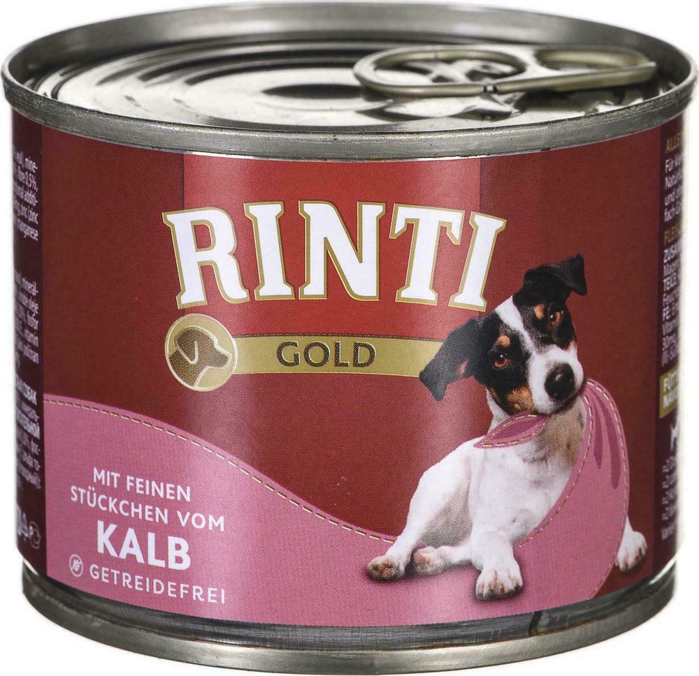 ΚΟΝΣΕΡΒΑ ΣΚΥΛΟΥ RINTI GOLD VEAL ΝΕΑΡΟ ΜΟΣΧΑΡΙ (185GR)