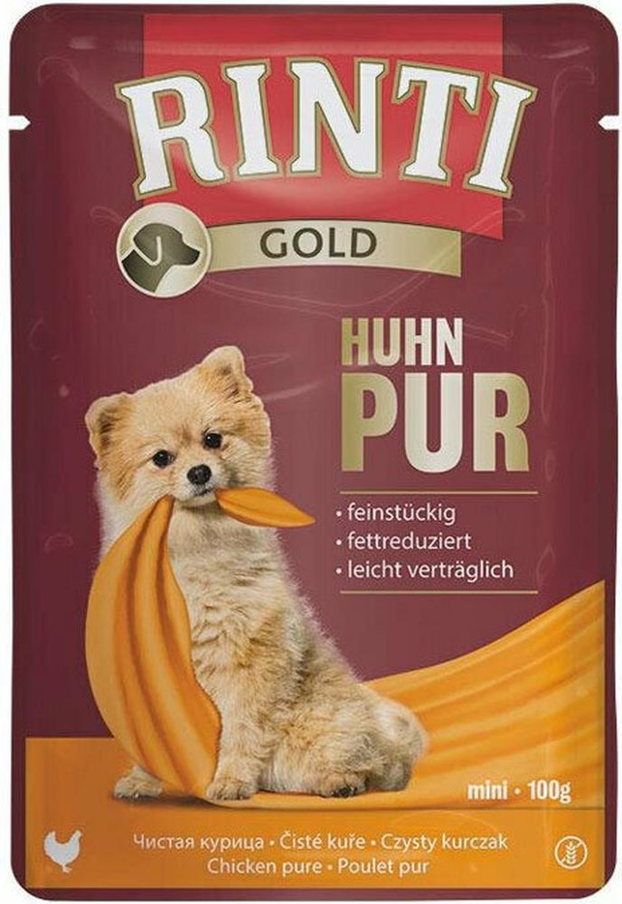 ΥΓΡΗ ΤΡΟΦΗ ΣΚΥΛΟΥ RINTI GOLD CHICKEN PURE ΣΕ ΦΑΚΕΛΑΚΙ (100G) RINTI
