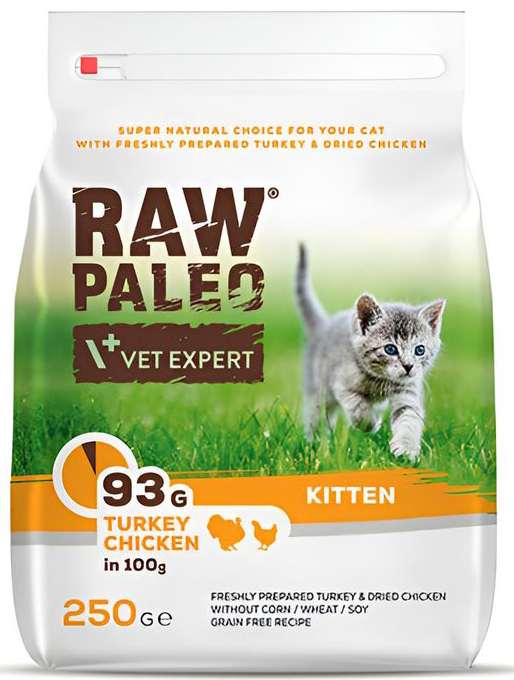 RAW PALEO ΤΡΟΦΗ ΓΑΤΑΣ RAW PALEO KITTEN ΓΑΛΟΠΟΥΛΑ - ΚΟΤΟΠΟΥΛΟ (250GR)