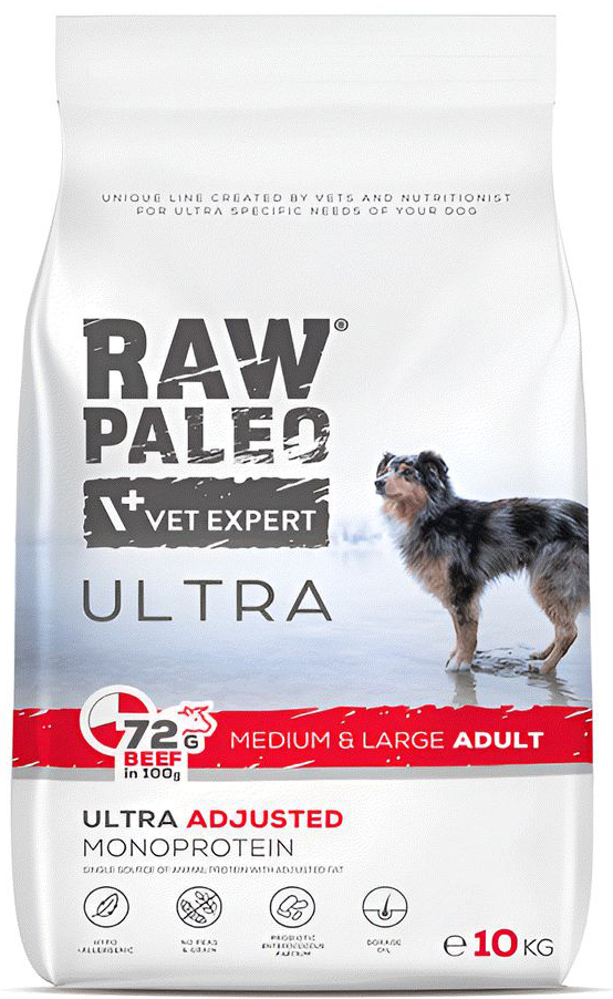 ΤΡΟΦΗ ΣΚΥΛΟΥ RAW PALEO ULTRA ADULT MEDIUM LARGE ΜΟΣΧΑΡΙ (10KG)