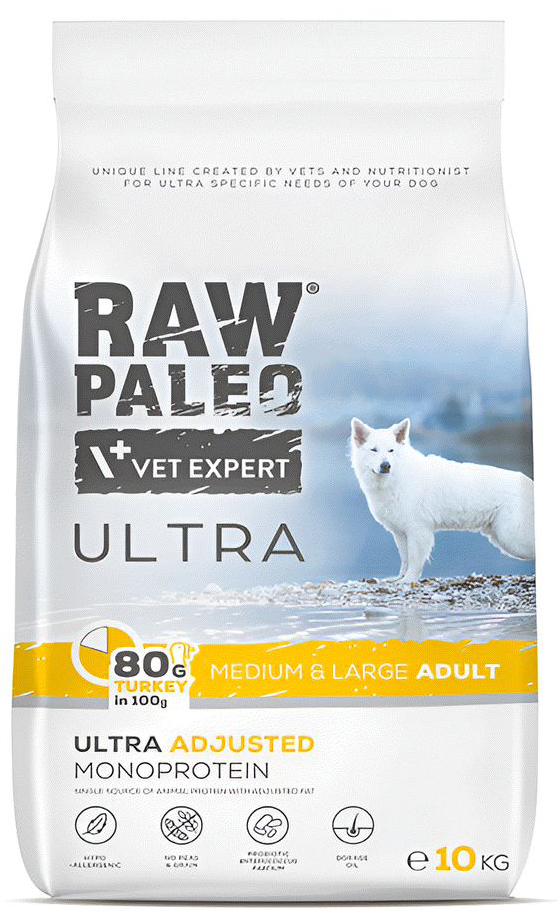 RAW PALEO ΤΡΟΦΗ ΣΚΥΛΟΥ RAW PALEO ULTRA ADULT MEDIUM LARGE ΓΑΛΟΠΟΥΛΑ (10KG)