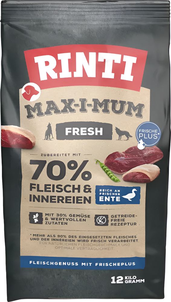 ΤΡΟΦΗ ΣΚΥΛΟΥ RINTI MAX-I-MUM ADULT FRESH 70% ΠΑΠΙΑ PRICE REDUCTION (12KG)