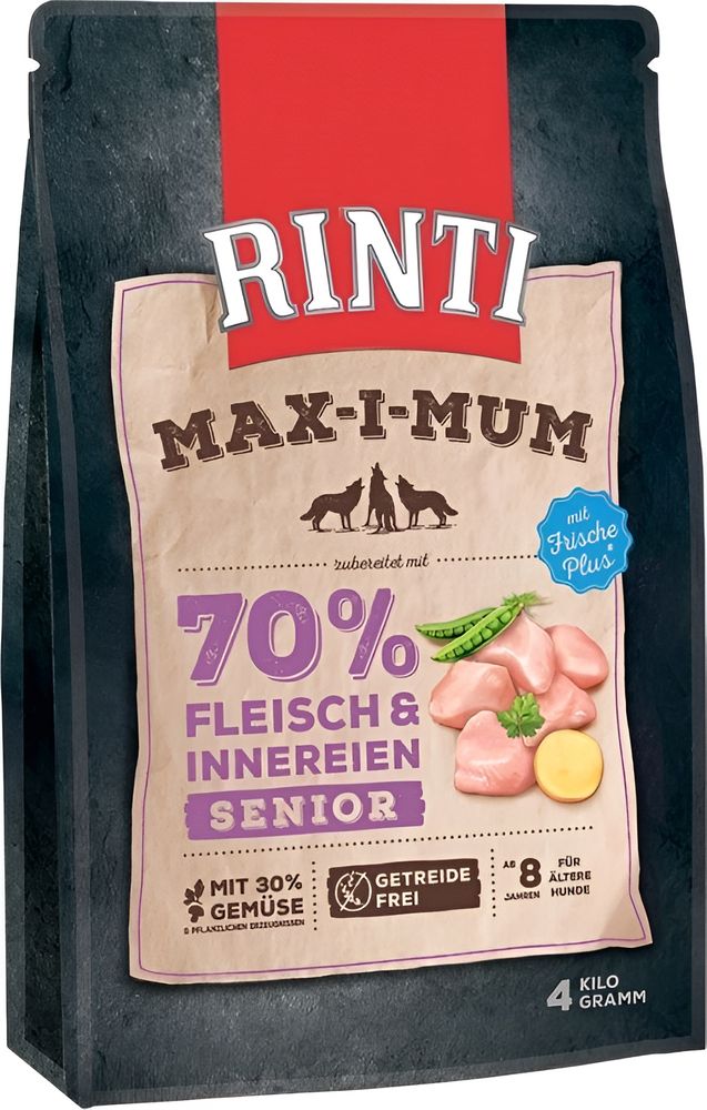 RINTI ΤΡΟΦΗ ΣΚΥΛΟΥ RINTI MAX-I-MUM SENIOR FRESH 70% ΚΟΤΟΠΟΥΛΟ (4KG)