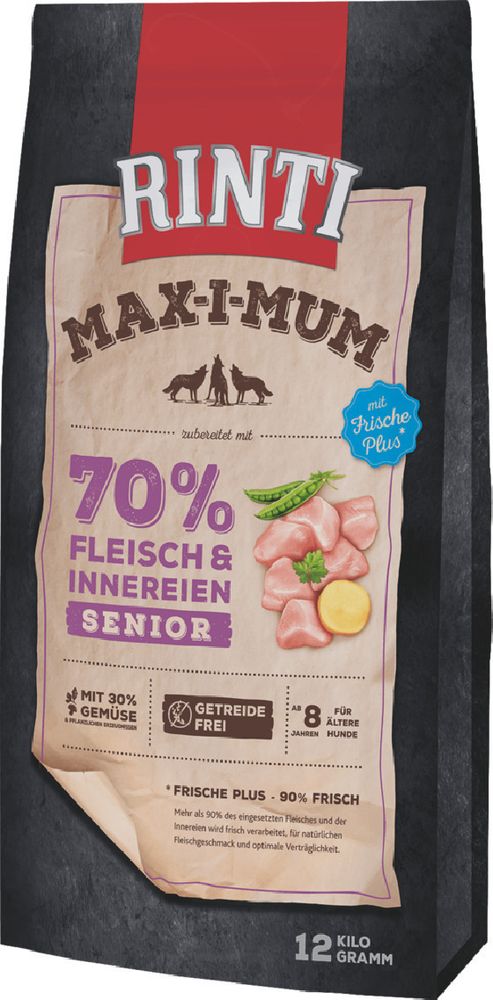 ΤΡΟΦΗ ΣΚΥΛΟΥ RINTI MAX-I-MUM SENIOR FRESH 70% ΚΟΤΟΠΟΥΛΟ (12KG)
