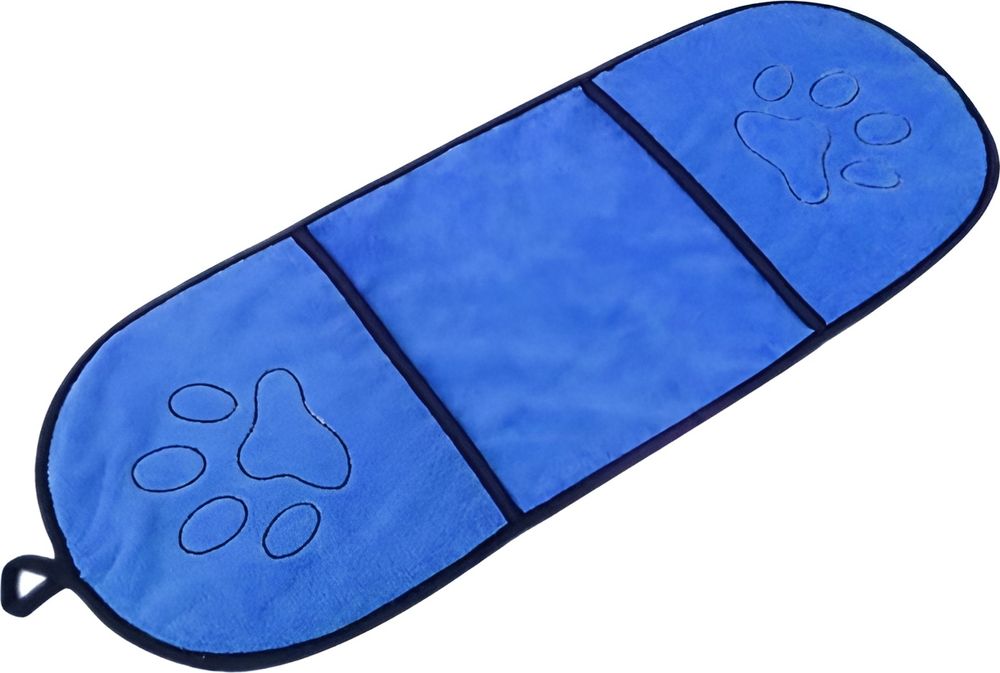 VALUE IMPORTS ΠΕΤΣΕΤΑ ΣΚΥΛΟΥ VALUE IMPORTS MICORFIBER ΜΕ ΘΗΚΗ ΓΑΝΤΙΑ ΜΠΛΕ (62X23CM)