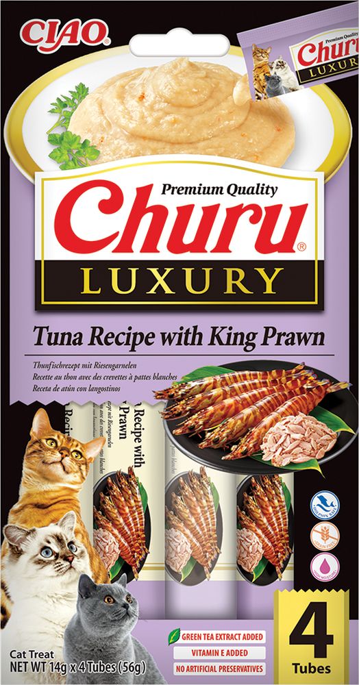 INABA ΛΙΧΟΥΔΙΕΣ CHURU CAT LUXURY ΤΟΝΟΣ ΜΕ ΒΑΣΙΛΙΚΗ ΓΑΡΙΔΑ (56GR)