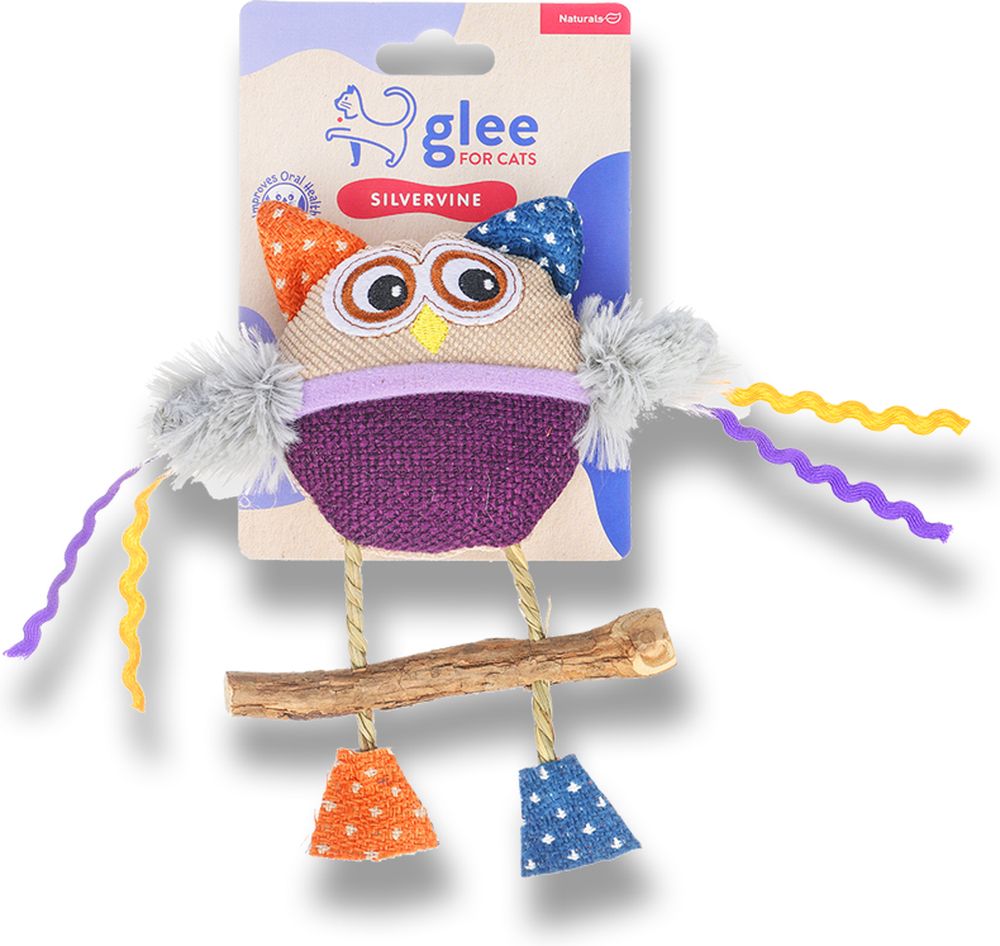 GLEE ΠΑΙΧΝΙΔΙ ΓΑΤΑΣ GLEE OWL ΜΕ CATNIP (15X17CM)