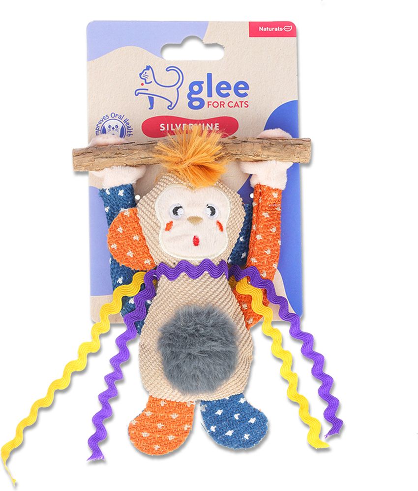 GLEE ΠΑΙΧΝΙΔΙ ΓΑΤΑΣ GLEE MONKEY ΜΕ CATNIP (15X8,5CM)
