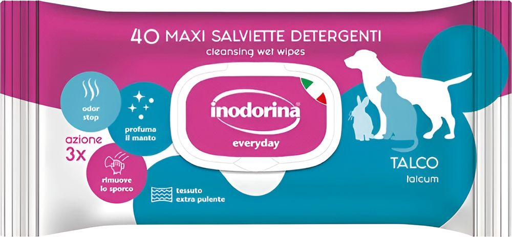 INODORINA ΜΑΝΤΗΛΑΚΙΑ ΚΑΘΑΡΙΣΜΟΥ INODORINA ΤΑΛΚ (40ΤΜΧ / 20CMX30CM)