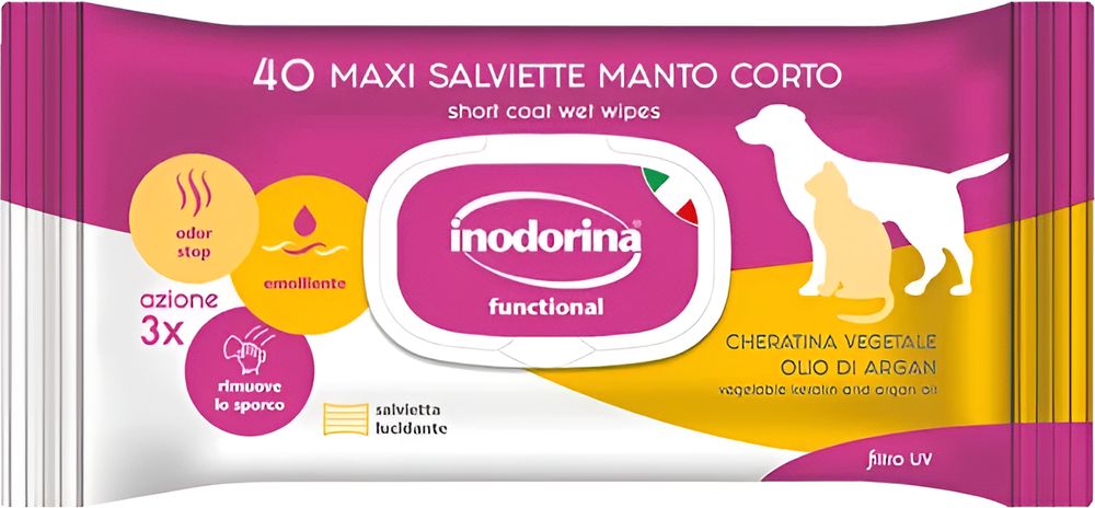 ΜΑΝΤΗΛΑΚΙΑ ΚΑΘΑΡΙΣΜΟΥ INODORINA REFRESH EXTRA ΓΙΑ ΚΟΝΤΟ ΤΡΙΧΩΜΑ ΑΡΩΜΑ ΓΙΑΣΕΜΙ (40ΤΜΧ) INODORINA