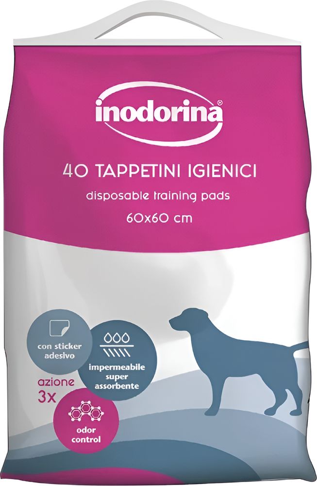 ΠΑΝΕΣ ΣΚΥΛΟΥ INODORINA ΧΩΡΙΣ ΑΡΩΜΑ (40TMX / 60X60CM) INODORINA