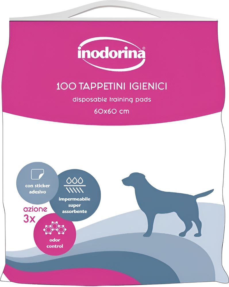 ΠΑΝΕΣ ΣΚΥΛΟΥ INODORINA ΧΩΡΙΣ ΑΡΩΜΑ (100TMX / 60X60CM) INODORINA
