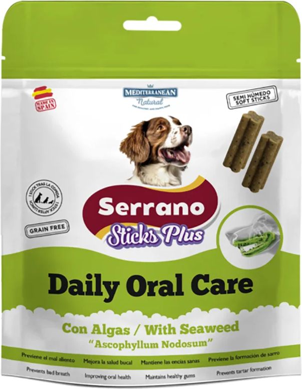 MEDITERRANEAN NATURAL ΛΙΧΟΥΔΙΕΣ MEDITERRANEAN NATURAL SERANO FUNCTIONAL SNACKS DAILY ORAL CARE (110GR)