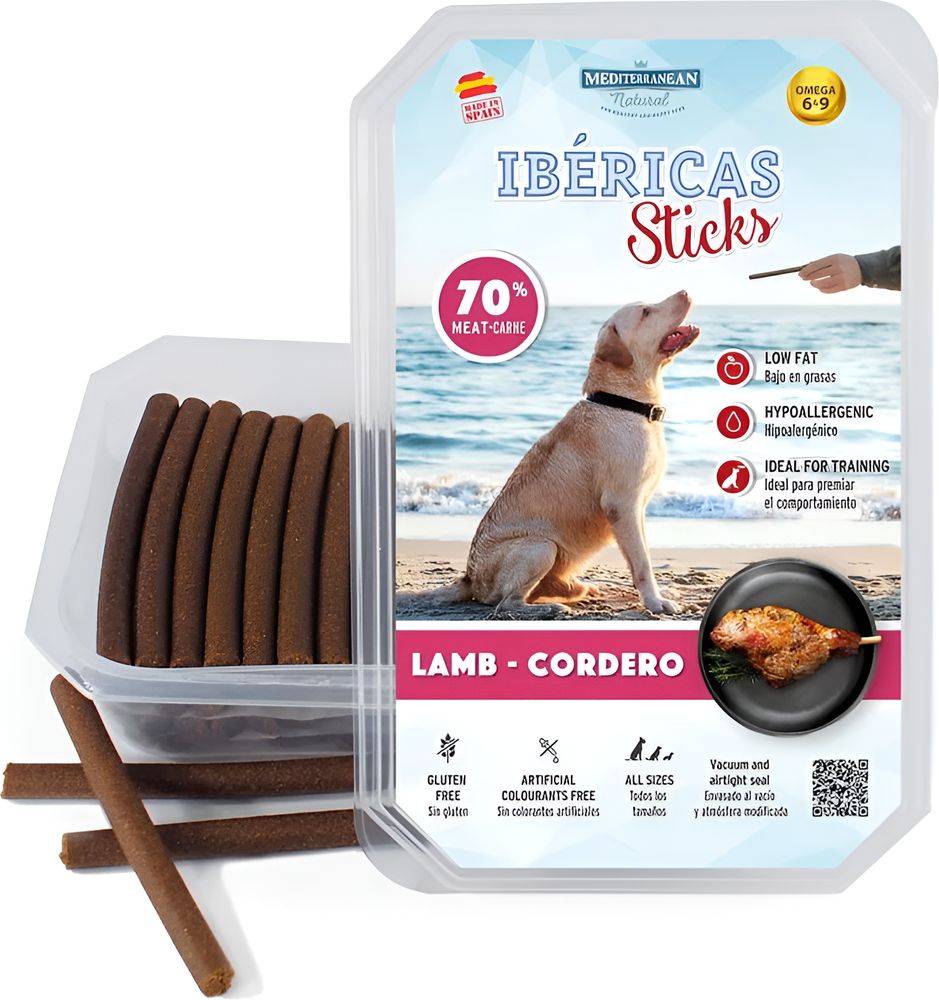 MEDITERRANEAN NATURAL ΗΜΙΥΓΡΑ STICKS MEDITERRANEAN NATURAL IBERICAS ΣΕ ΤΑΠΕΡΑΚΙ ΑΡΝΙ (350GR)