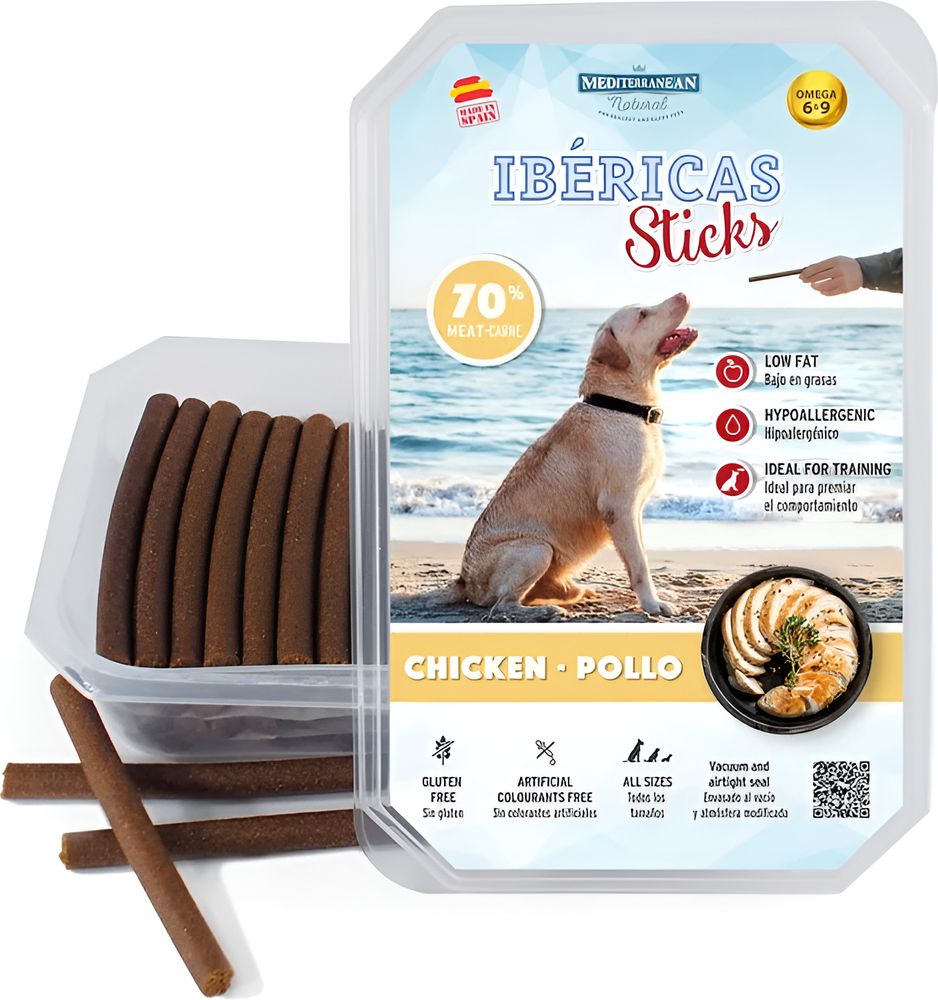 ΗΜΙΥΓΡΑ STICKS MEDITERRANEAN NATURAL IBERICAS ΣΕ ΤΑΠΕΡΑΚΙ ΚΟΤΟΠΟΥΛΟ (350GR)