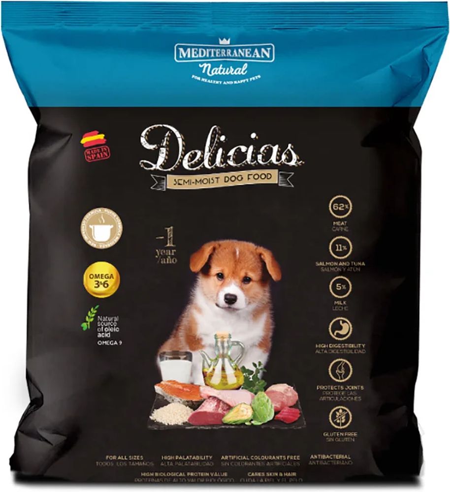 MEDITERRANEAN NATURAL ΗΜΙΥΓΡΗ ΤΡΟΦΗ MEDITERRANEAN NATURAL DELICIAS ΓΙΑ ΚΟΥΤΑΒΙΑ (800GR)