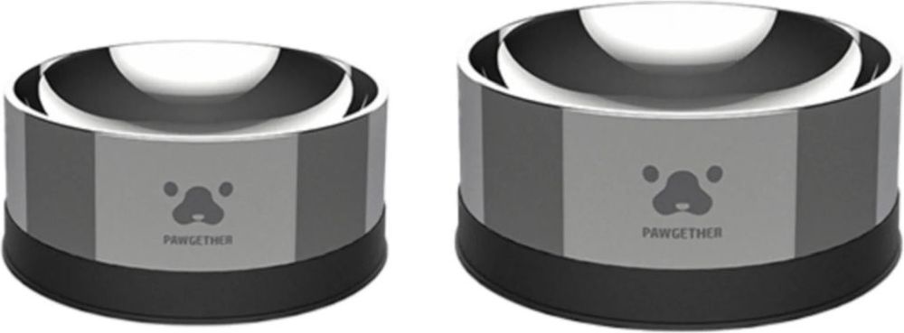 ΜΠΟΛ ΣΚΥΛΟΥ PAWGETHER SERIES 2 ΑΝΟΞΕΙΔΩΤΟ ΔΙΠΛΟ (400ML/170ML/15,6Χ15,6Χ6,7CM)