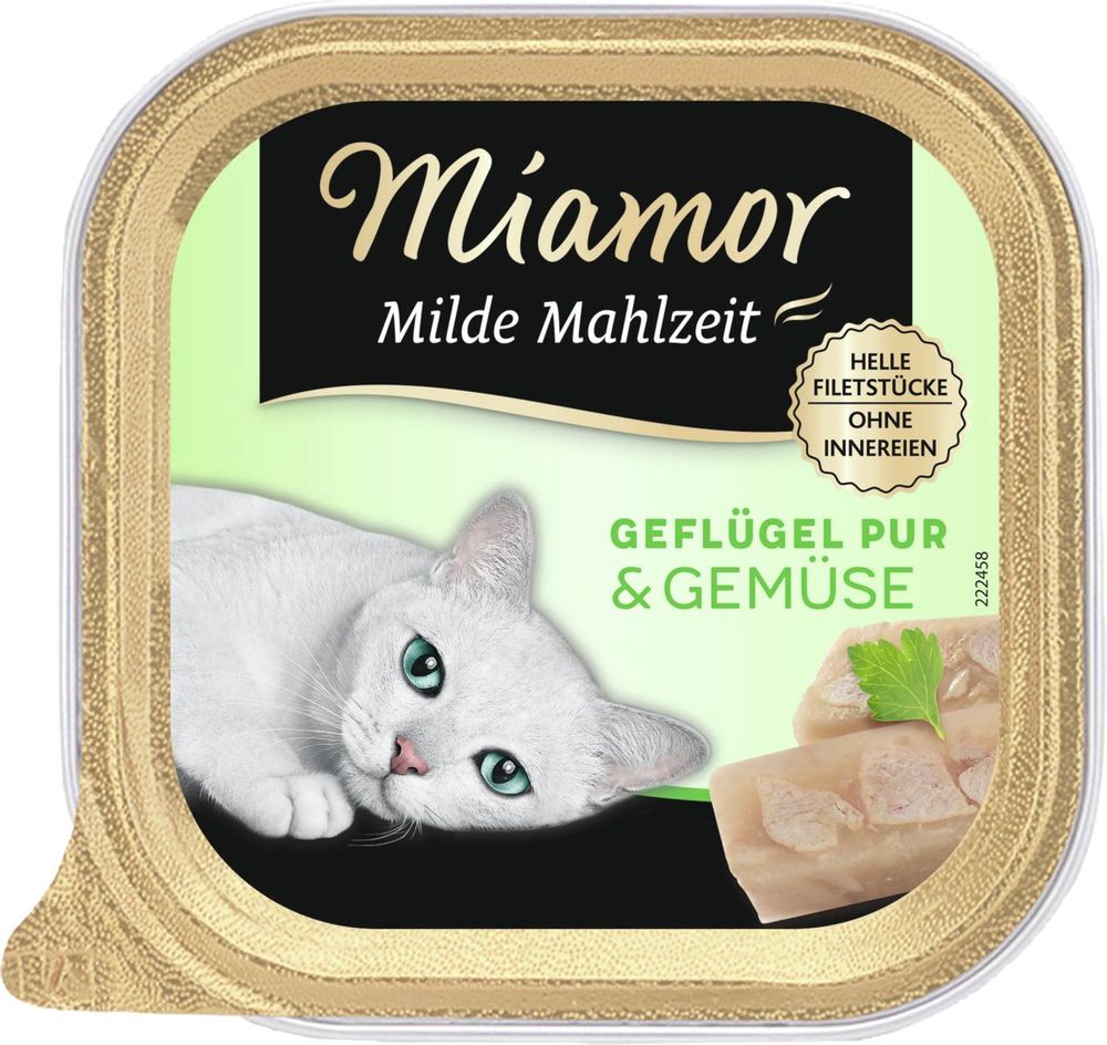ΚΟΝΣΕΡΒΑ ΓΑΤΑΣ MIAMOR MILDE MAHLZEIT ΠΟΥΛΕΡΙΚΑ - ΛΑΧΑΝΙΚΑ (100GR) MIAMOR