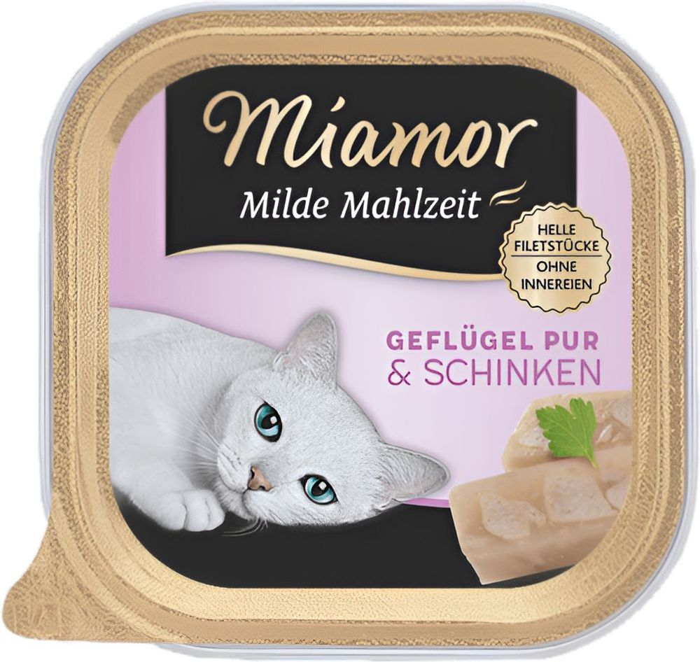 ΚΟΝΣΕΡΒΑ ΓΑΤΑΣ MIAMOR MILDE MAHLZEIT ΠΟΥΛΕΡΙΚΑ - ΖΑΜΠΟΝ (100GR)