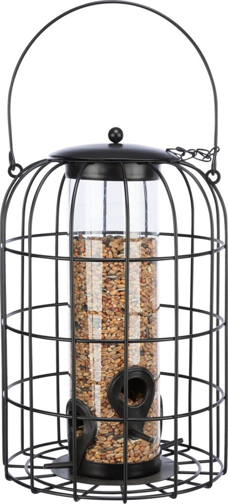 ΕΞΩΤΕΡΙΚΗ ΤΑΙΣΤΡΑ ΠΤΗΝΩΝ TRIXIE ΜΕ ΠΡΟΣΤΑΤΕΥΤΙΚΟ ΠΛΕΓΜΑ ΜΑΥΡΟ (950ML /17X26CM) TRIXIE