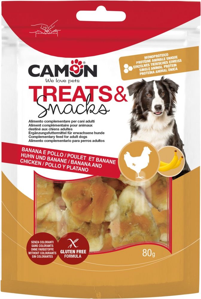 CAMON SNACK CAMON ΜΠΙΣΚΟΤΑ ΚΟΤΟΠΟΥΛΟ - ΜΠΑΝΑΝΑ (80GR)