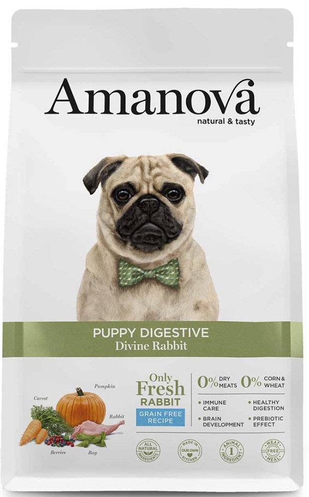 ΤΡΟΦΗ ΣΚΥΛΟΥ AMANOVA PUPPY DIGESTIVE DIVINE ΚΟΥΝΕΛΙ 7KG AMANOVA