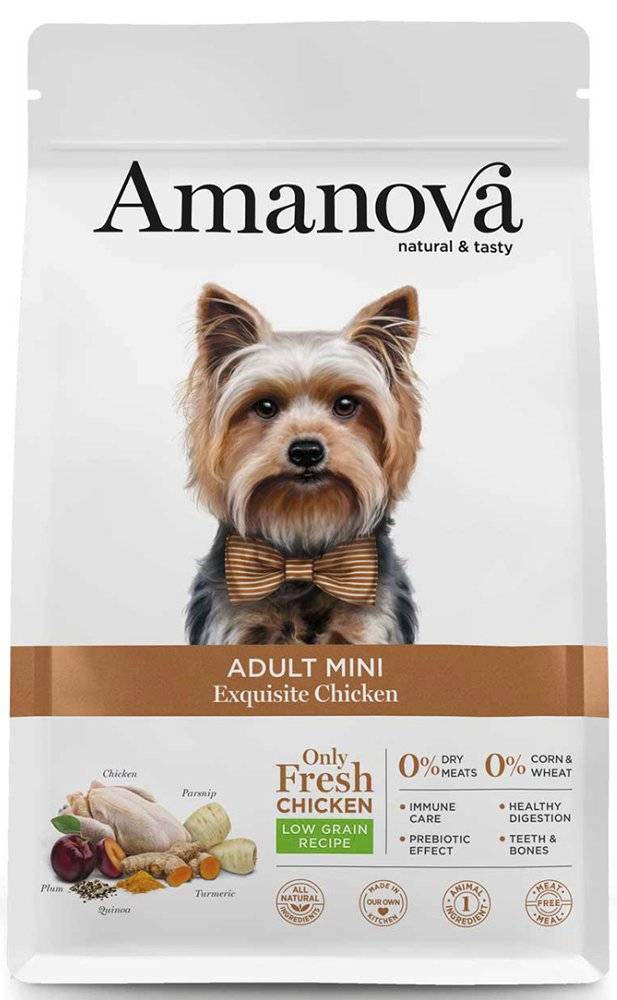 AMANOVA ΤΡΟΦΗ ΣΚΥΛΟΥ AMANOVA ADULT MINI EXQUISITE ΚΟΤΟΠΟΥΛΟ 7KG