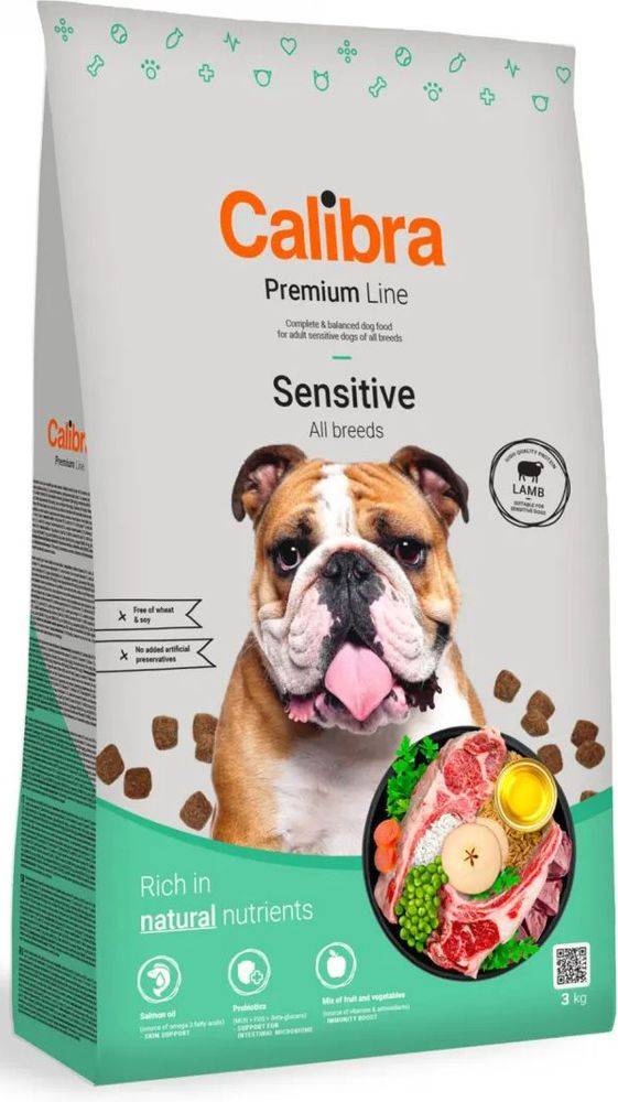 ΤΡΟΦΗ ΣΚΥΛΟΥ CALIBRA DOG PREMIUM LINE SENSITIVE ΑΡΝΙ (3KG) CALIBRA